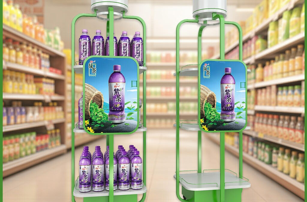 Beverage Display Rack for Beverage Merchandising #4894