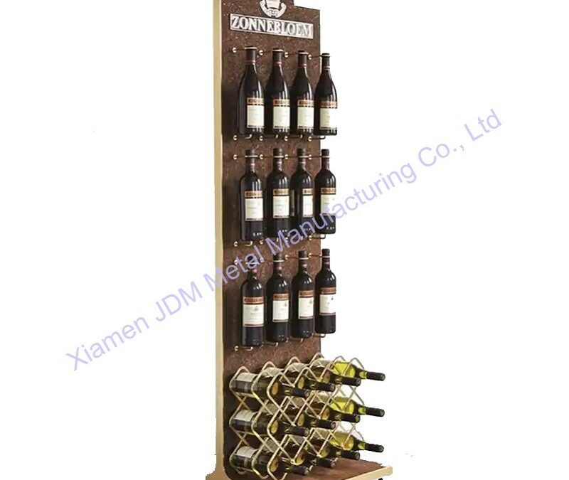 Commercial Retail Display Shelving Rack for Beverage Merchandising #3171