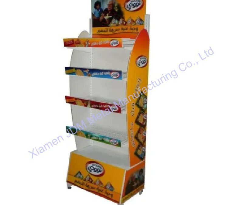 Commercial Retail Display Shelving Rack for Beverage Merchandising #3272