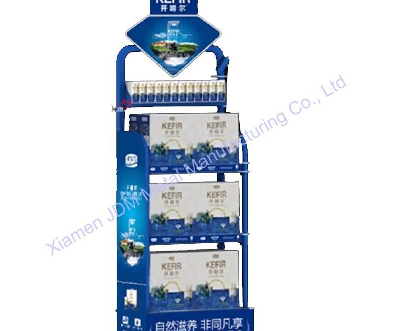 Commercial Retail Display Shelving Rack for Beverage Merchandising #3322