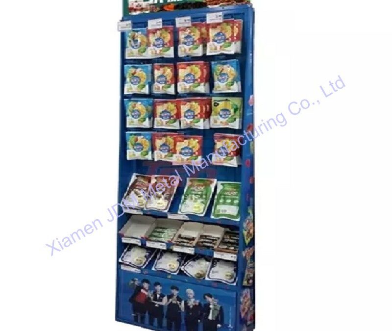 Commercial Retail Display Shelving Rack for Beverage Merchandising #3366