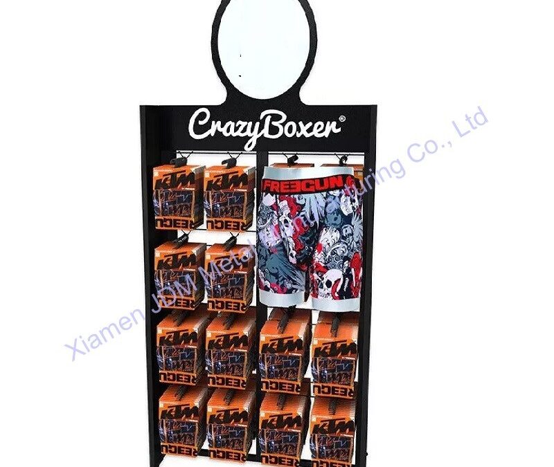 Commercial Retail Display Shelving Rack for Beverage Merchandising #3827