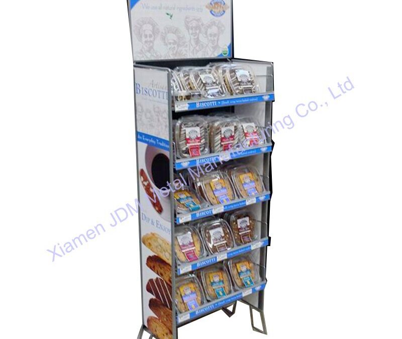 Commercial Retail Display Shelving Rack for Beverage Merchandising #3867