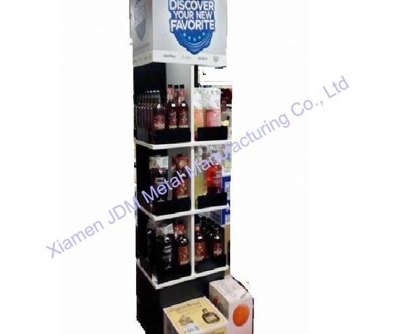 Commercial Retail Display Shelving Rack for Beverage Merchandising #3930