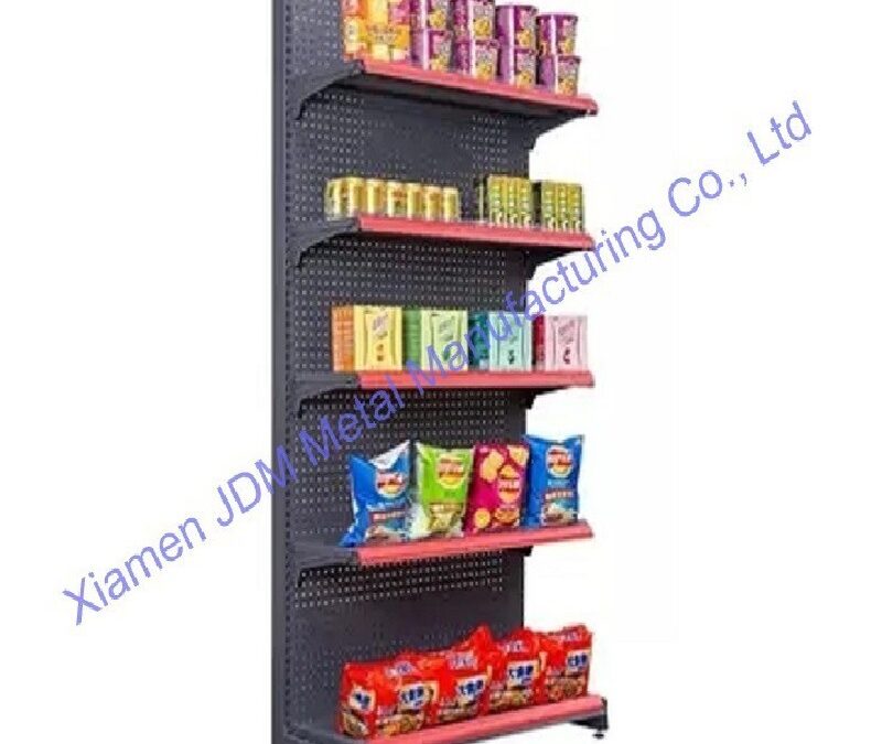 Commercial Retail Display Shelving Rack for Beverage Merchandising #4208