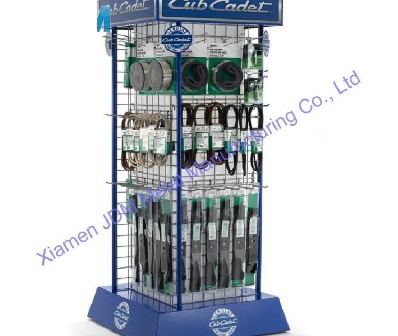 Commercial Retail Display Shelving Rack for Beverage Merchandising #4622