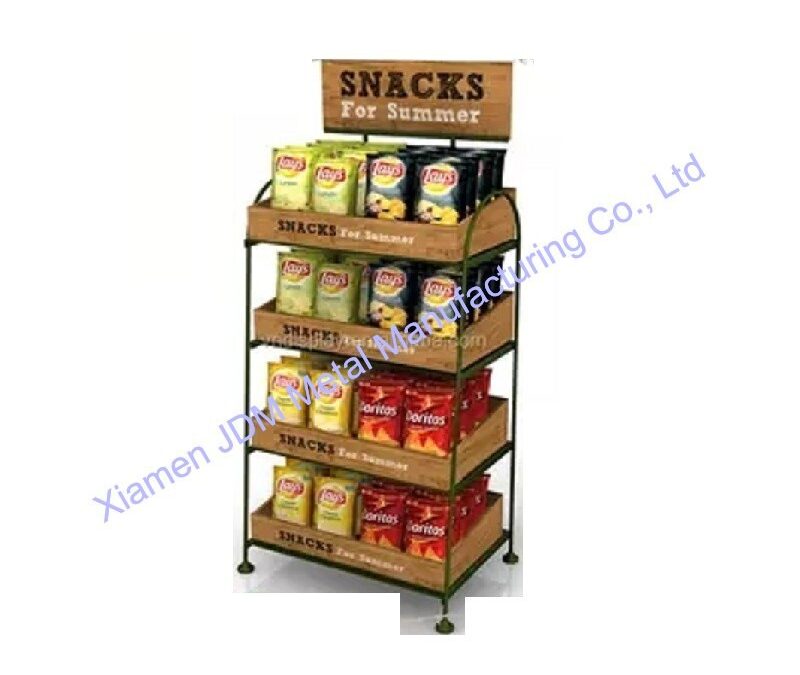 Commercial Retail Display Shelving Rack for Snack Retail Displays #4428