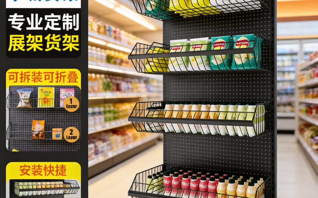 Custom Store Fixture Display Rack for Beverage Merchandising #2639