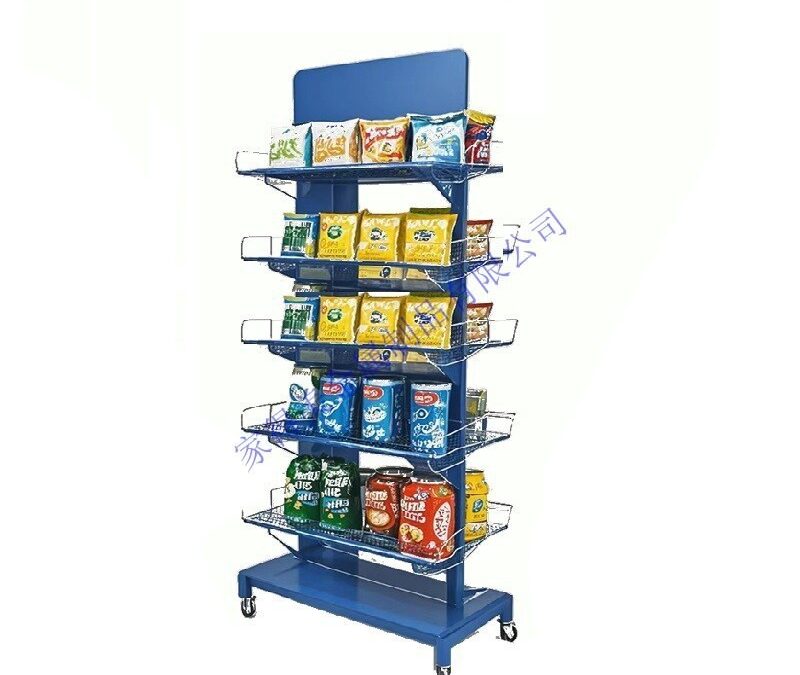 Custom Store Fixture Display Rack for Beverage Merchandising #2989