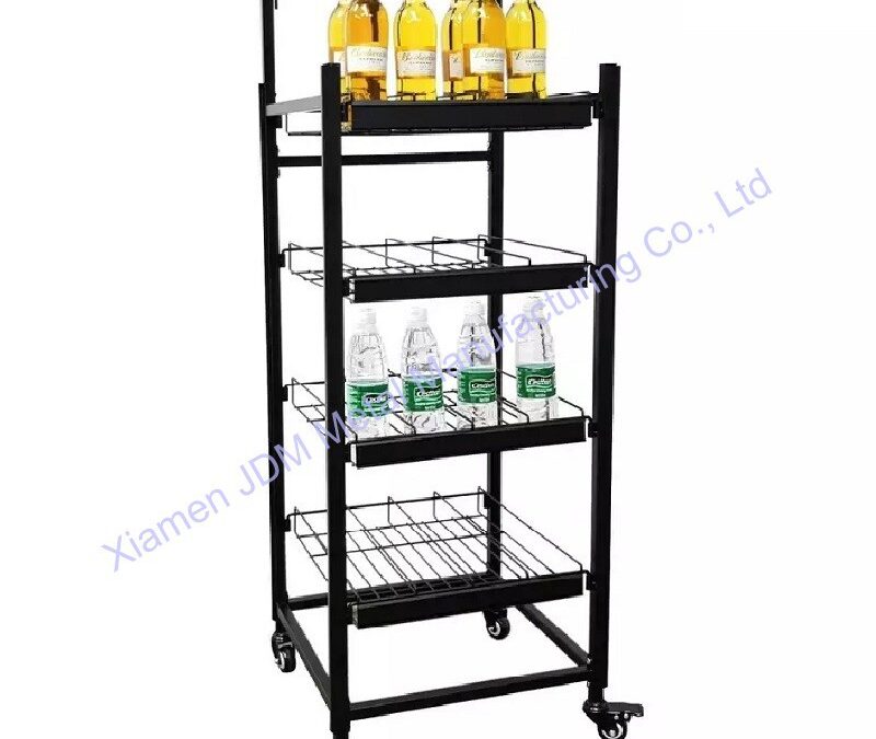 Custom Store Fixture Display Rack for Beverage Merchandising #3441