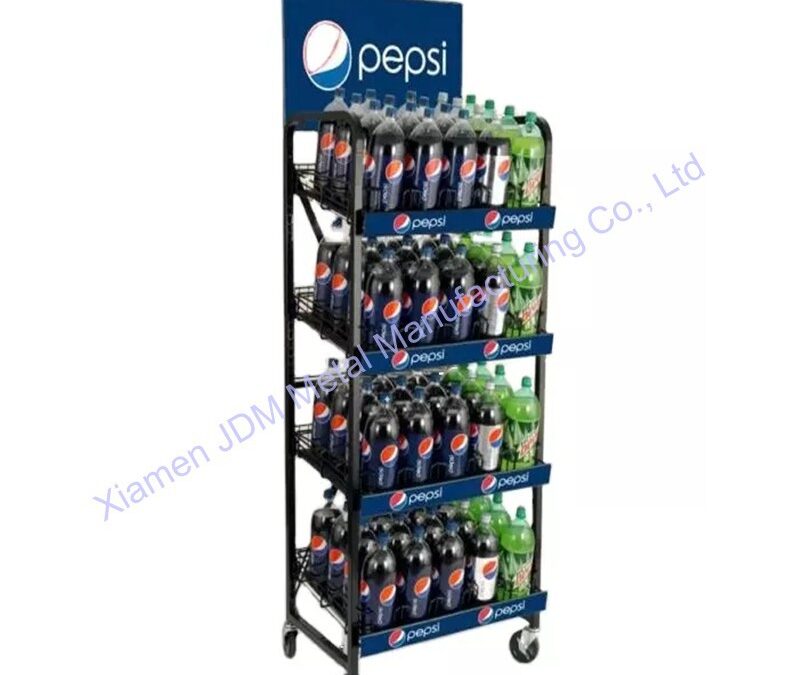 Custom Store Fixture Display Rack for Beverage Merchandising #3745