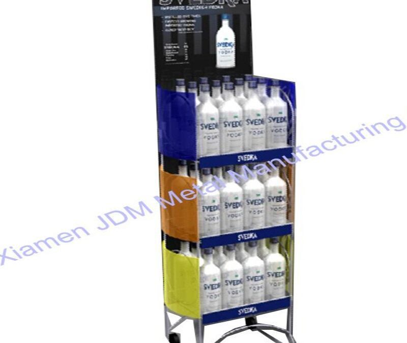 Custom Store Fixture Display Rack for Beverage Merchandising #3935
