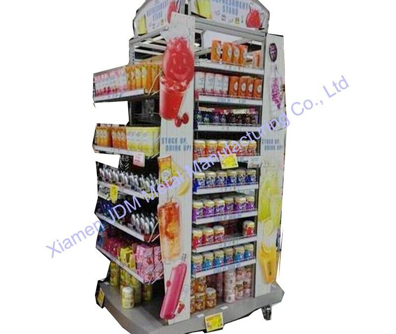 Custom Store Fixture Display Rack for Beverage Merchandising #3947