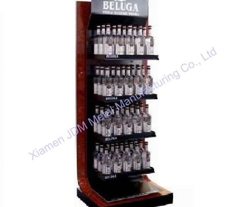 Custom Store Fixture Display Rack for Beverage Merchandising #4292