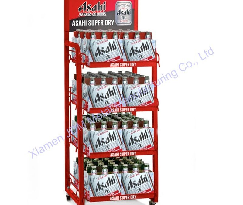 Custom Store Fixture Display Rack for Beverage Merchandising #4293
