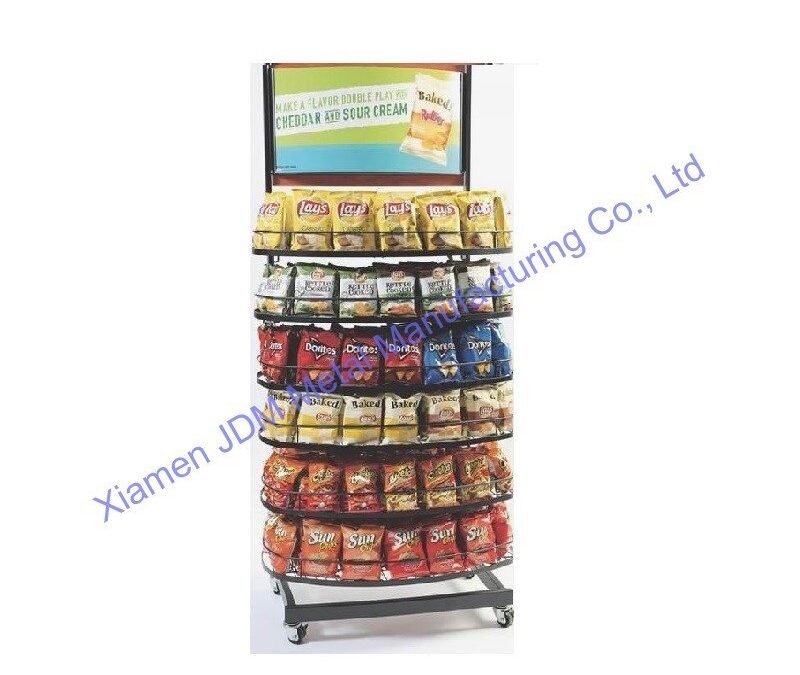 Custom Store Fixture Display Rack for Beverage Merchandising #4615