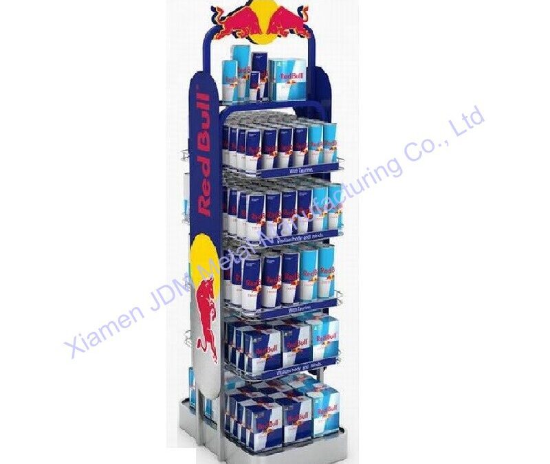 Custom Store Fixture Display Rack for Beverage Merchandising #4658