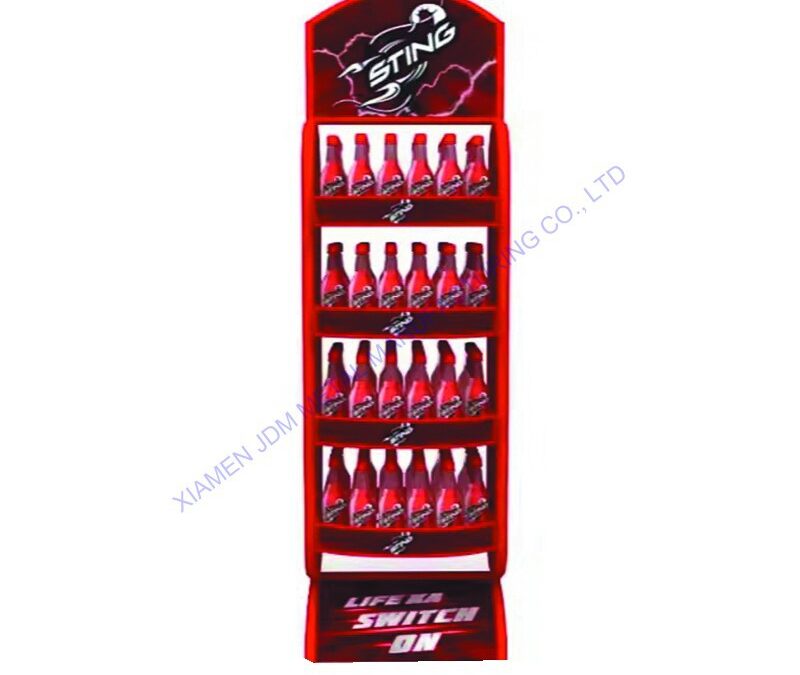 Food and Drink Promotional Display Rack for Beverage Merchandising #2945