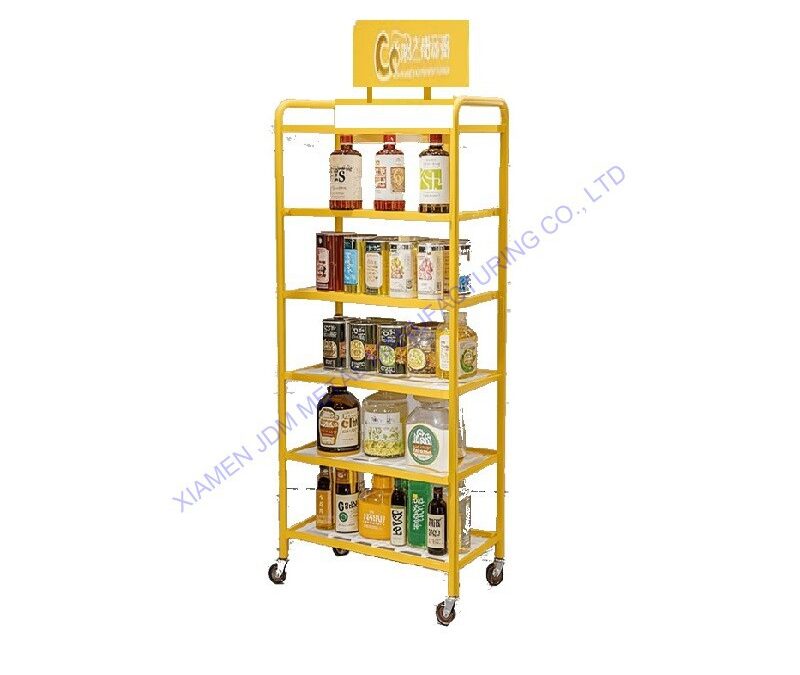 Food and Drink Promotional Display Rack for Beverage Merchandising #2949