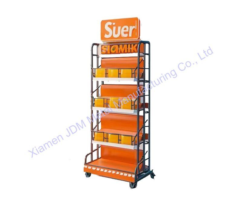 Food and Drink Promotional Display Rack for Beverage Merchandising #3067