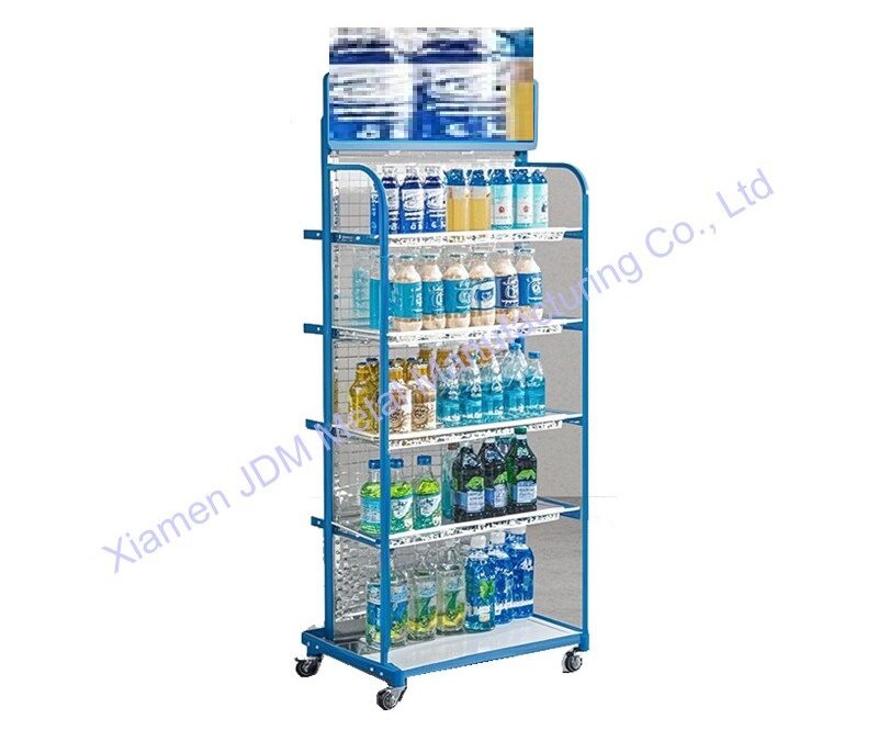 Food and Drink Promotional Display Rack for Beverage Merchandising #3079