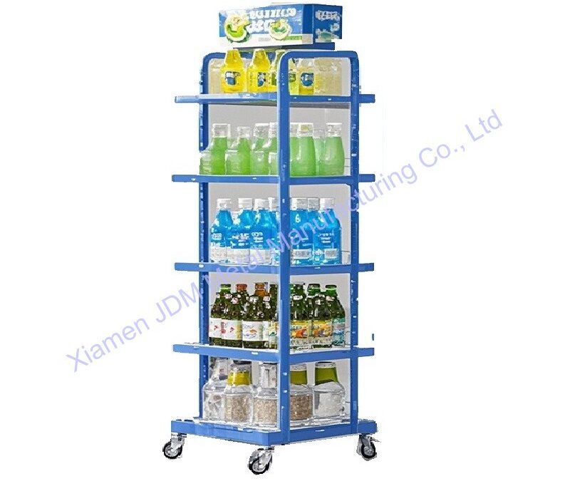 Food and Drink Promotional Display Rack for Beverage Merchandising #3084