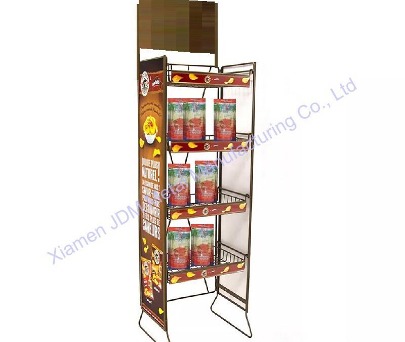 Food and Drink Promotional Display Rack for Beverage Merchandising #3096