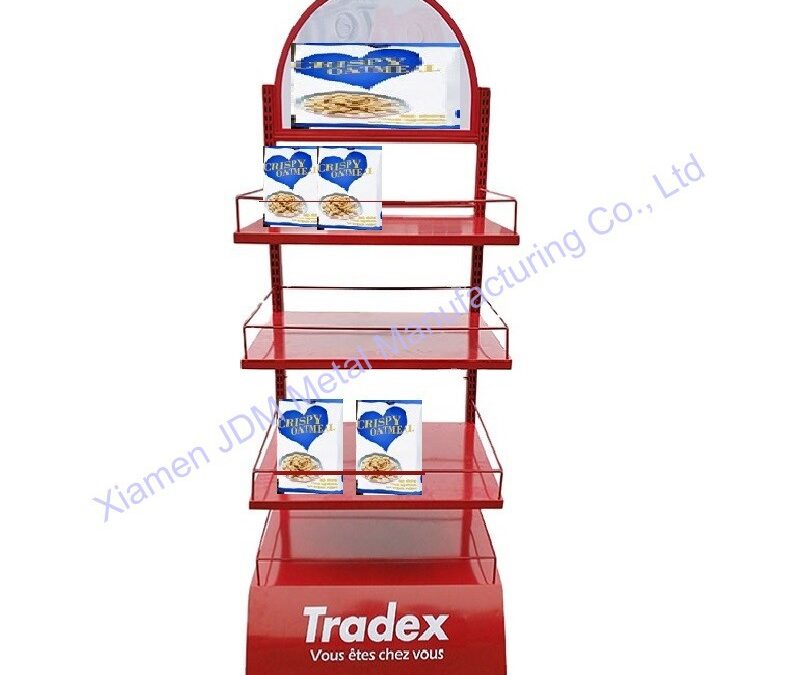 Food and Drink Promotional Display Rack for Beverage Merchandising #3140