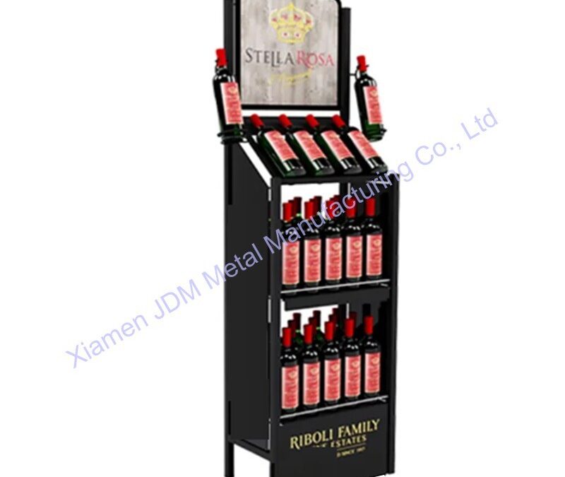 Food and Drink Promotional Display Rack for Beverage Merchandising #3199