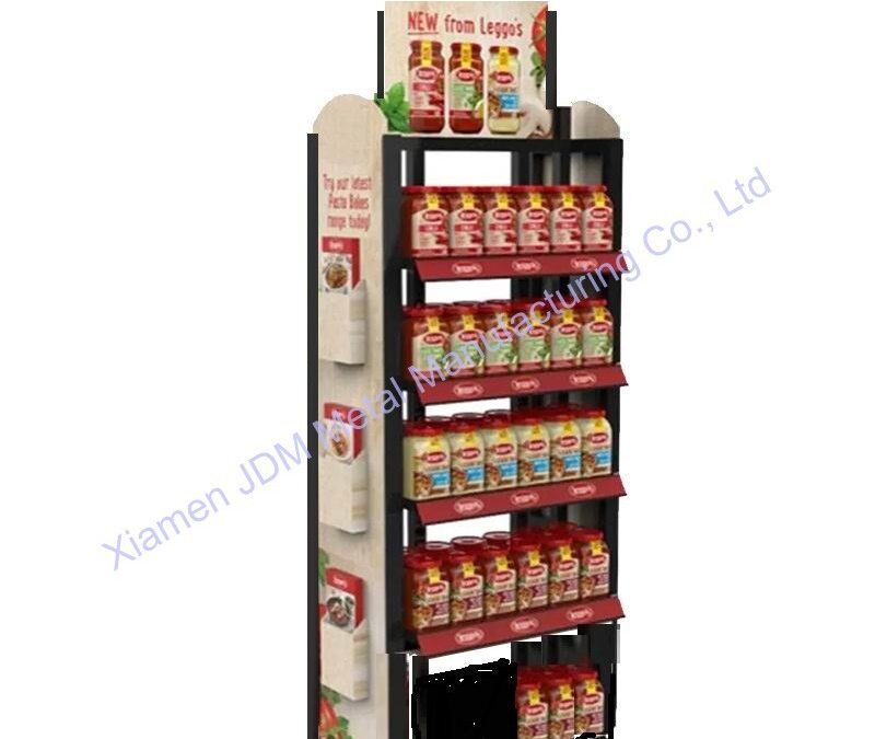 Food and Drink Promotional Display Rack for Beverage Merchandising #3219