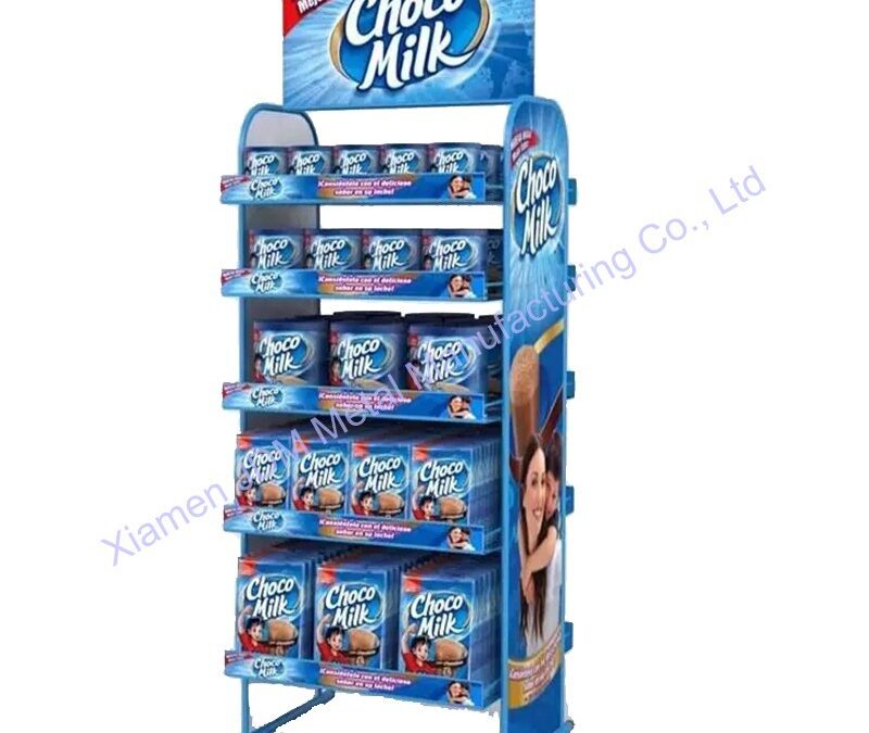 Food and Drink Promotional Display Rack for Beverage Merchandising #3240