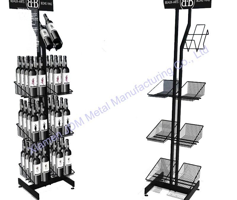 Food and Drink Promotional Display Rack for Beverage Merchandising #3275