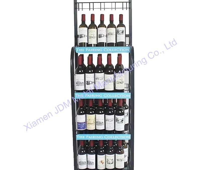 Food and Drink Promotional Display Rack for Beverage Merchandising #3359