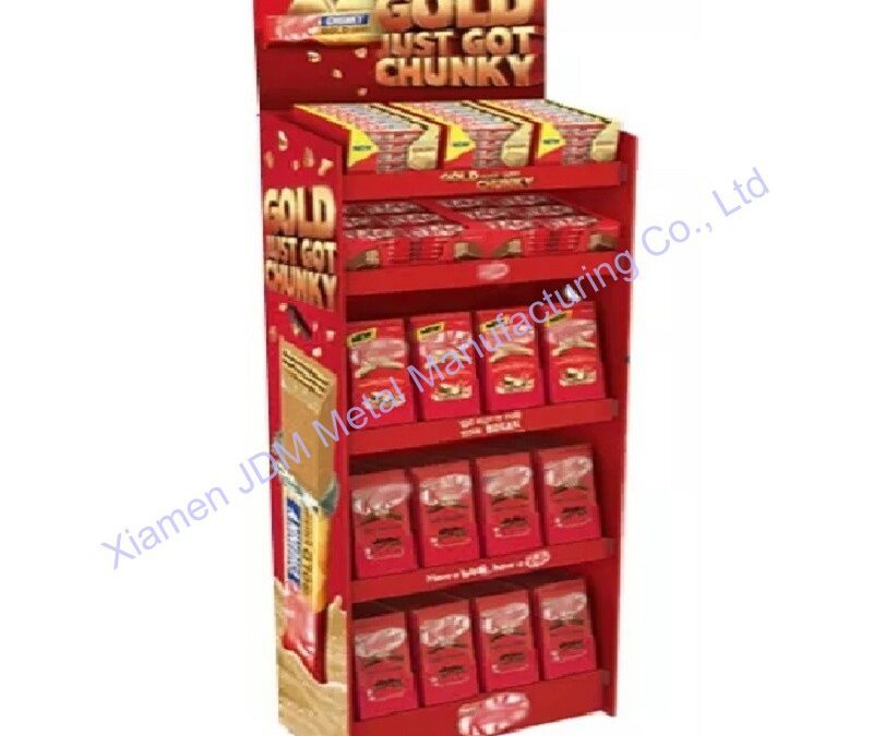 Food and Drink Promotional Display Rack for Beverage Merchandising #3418