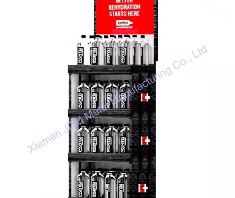 Food and Drink Promotional Display Rack for Beverage Merchandising #3429