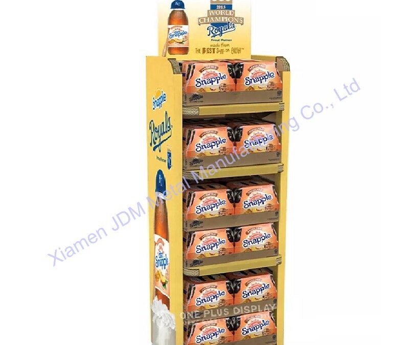 Food and Drink Promotional Display Rack for Beverage Merchandising #3457