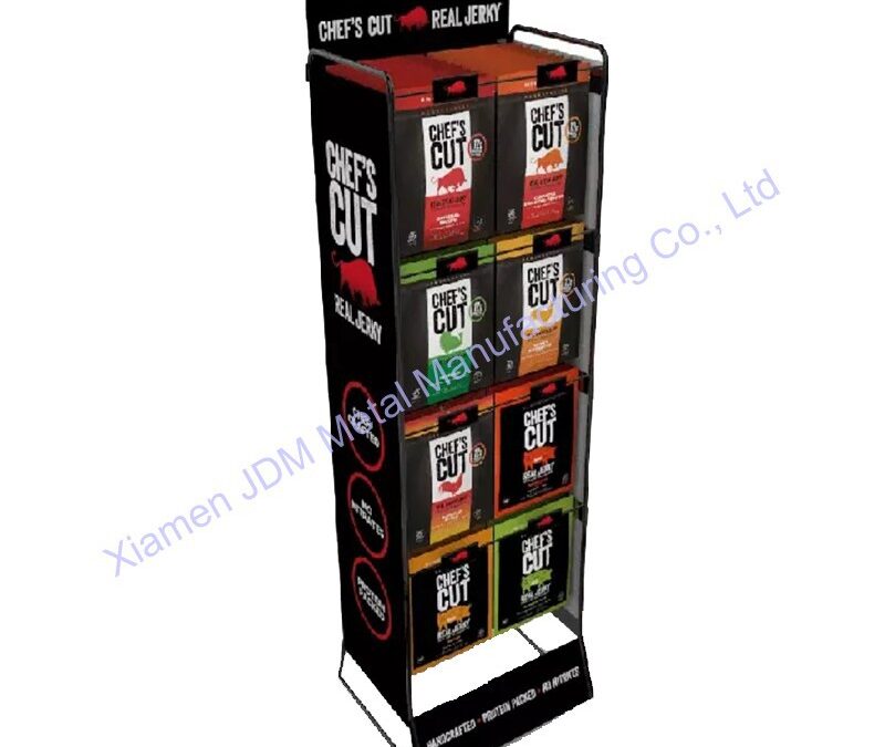 Food and Drink Promotional Display Rack for Beverage Merchandising #3465