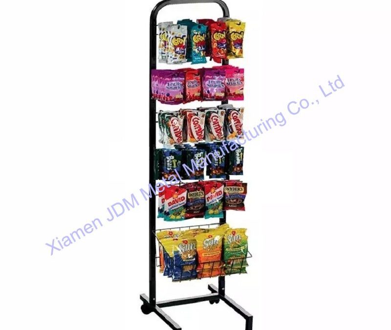 Food and Drink Promotional Display Rack for Beverage Merchandising #3569