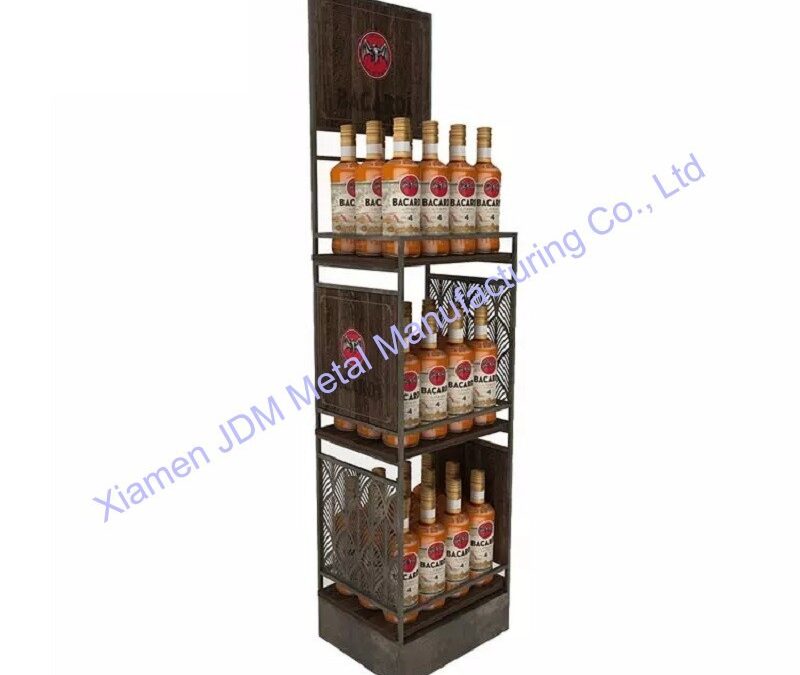 Food and Drink Promotional Display Rack for Beverage Merchandising #3620