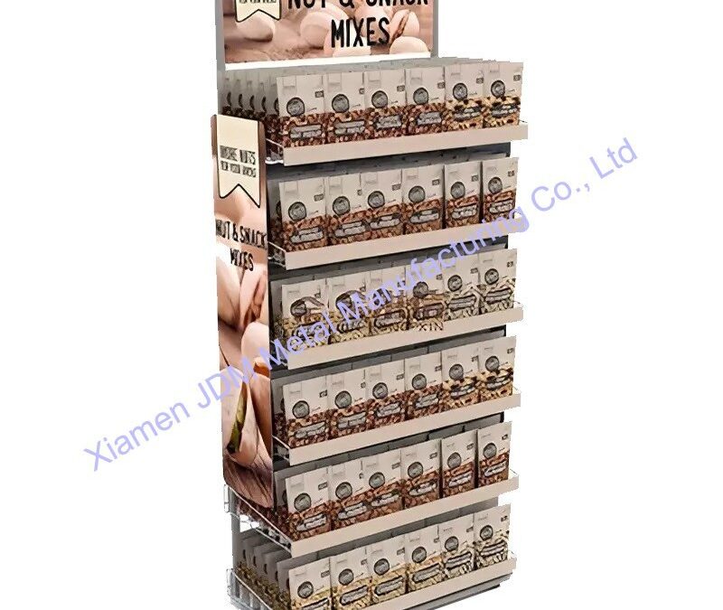 Food and Drink Promotional Display Rack for Beverage Merchandising #3655