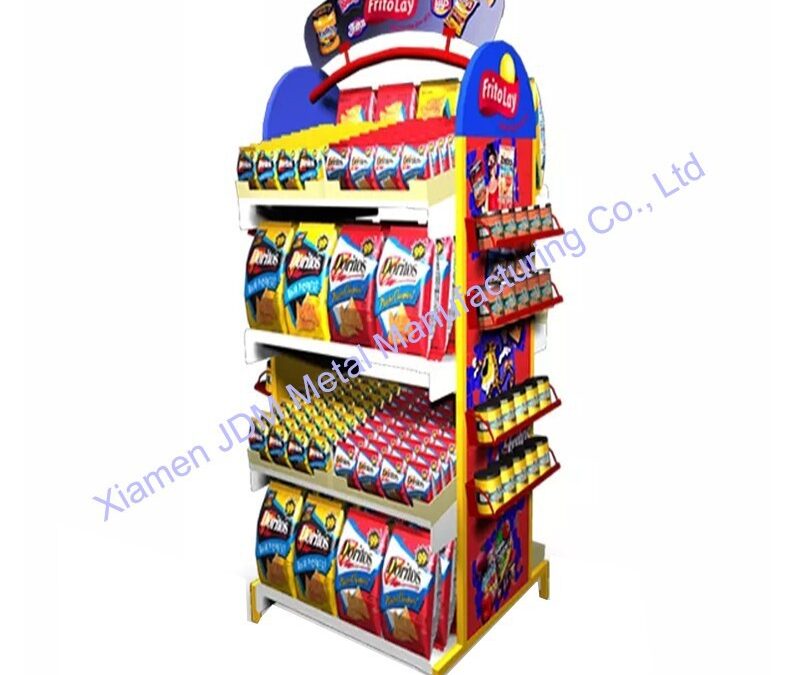 Food and Drink Promotional Display Rack for Beverage Merchandising #3657
