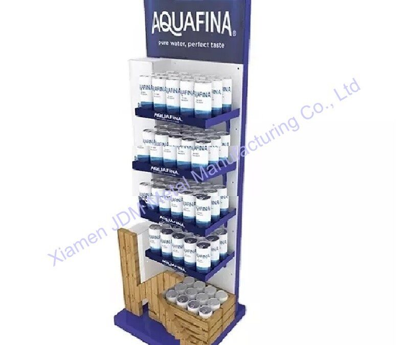 Food and Drink Promotional Display Rack for Beverage Merchandising #3665