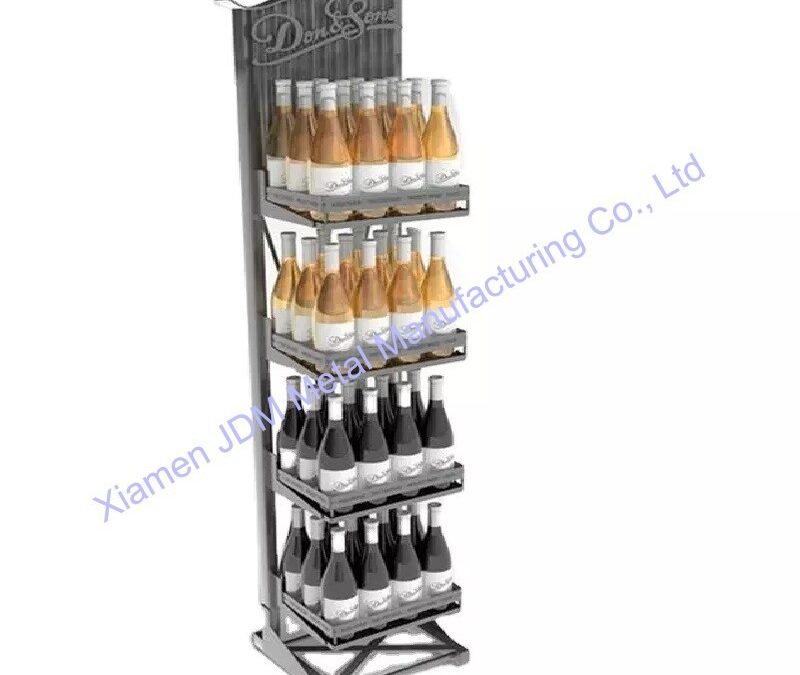 Food and Drink Promotional Display Rack for Beverage Merchandising #3668