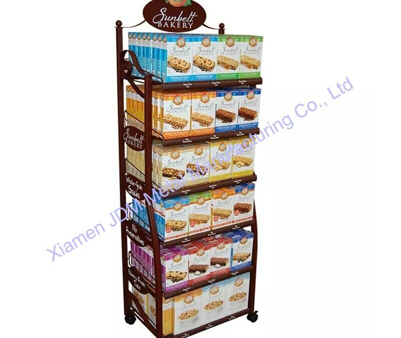 Food and Drink Promotional Display Rack for Beverage Merchandising #3681