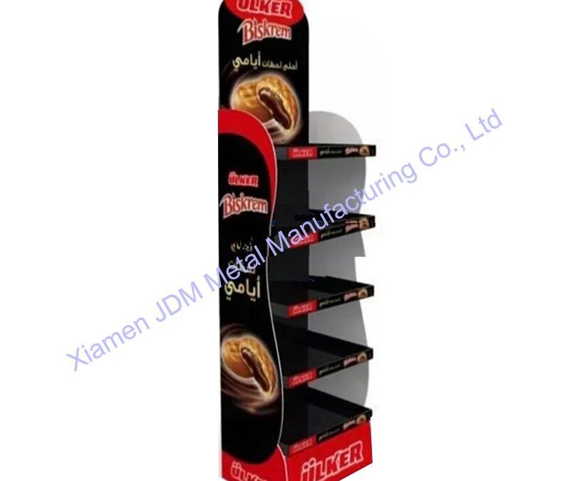 Food and Drink Promotional Display Rack for Beverage Merchandising #3695