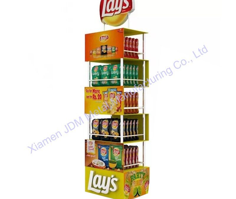 Food and Drink Promotional Display Rack for Beverage Merchandising #3712