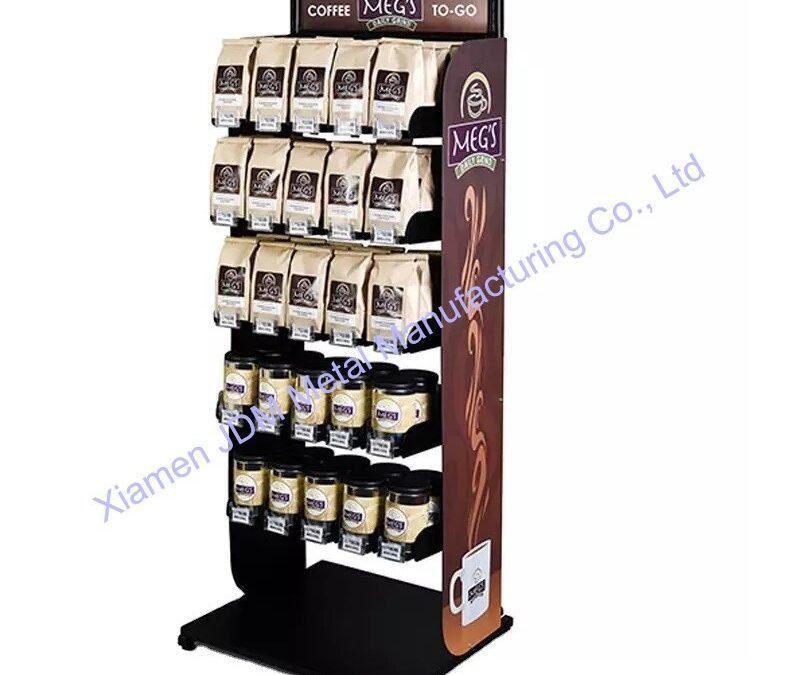 Food and Drink Promotional Display Rack for Beverage Merchandising #3718