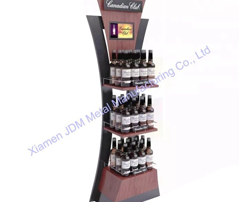 Food and Drink Promotional Display Rack for Beverage Merchandising #3726