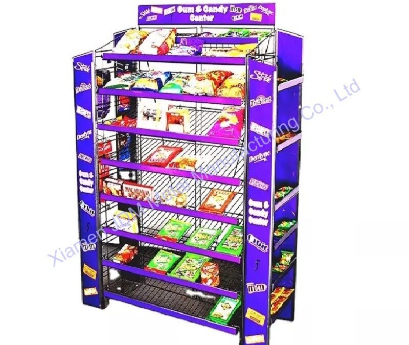 Food and Drink Promotional Display Rack for Beverage Merchandising #3790