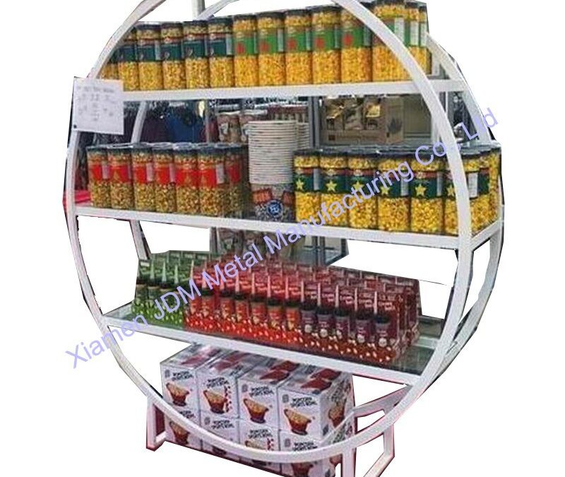 Food and Drink Promotional Display Rack for Beverage Merchandising #3822